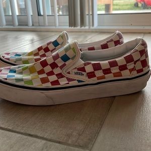 Rainbow vans , barely used, great condition